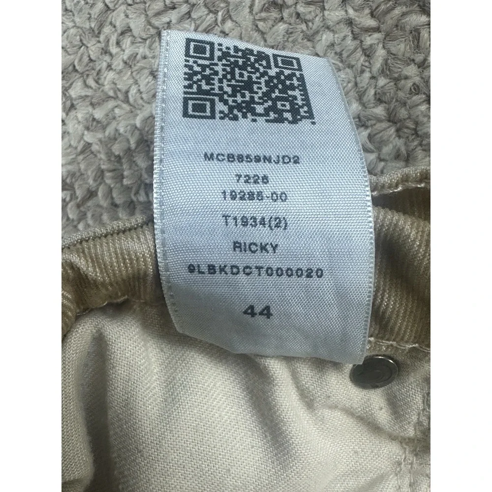 True Religion Ricky Relaxed Straight Corduroy Jeans Men's 44x29 Hip Hop Baggy